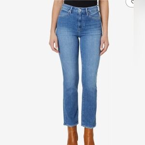 Paige Womens Knockout Straight Leg Jeans Size 26 In Princess New Stretchy